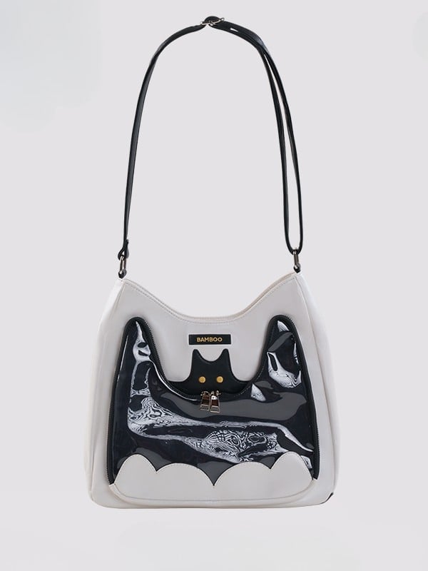 Design White Crossbody Bat Bag Ita