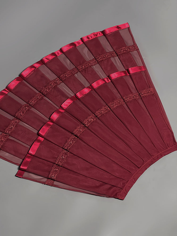 Side / Detachable Train Red Black White