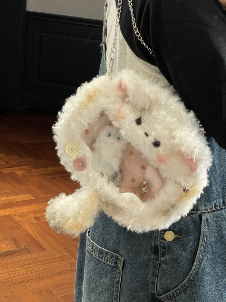 Ita Crossbody Lamb Kitty Cute Bag White