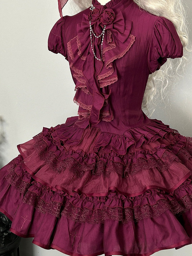 Jupe bouffante gothique lolita violette