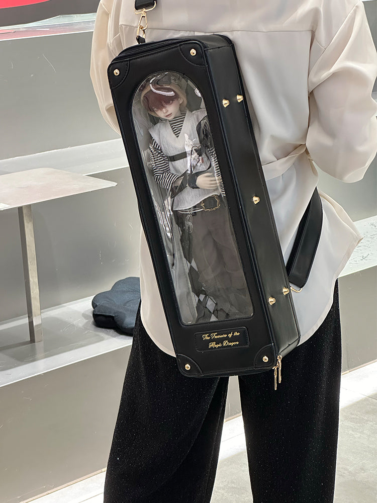 Crossbody – as Scale 1/4 BJD Bag Black Wear Doll