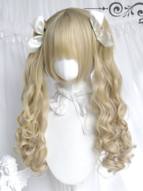 With Staright Short Bangs Wigs Blonde