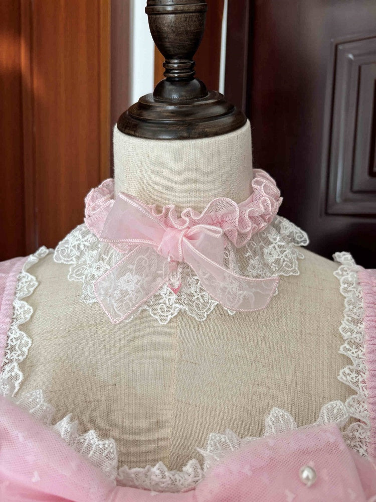 ピンクのロリータチョーカー