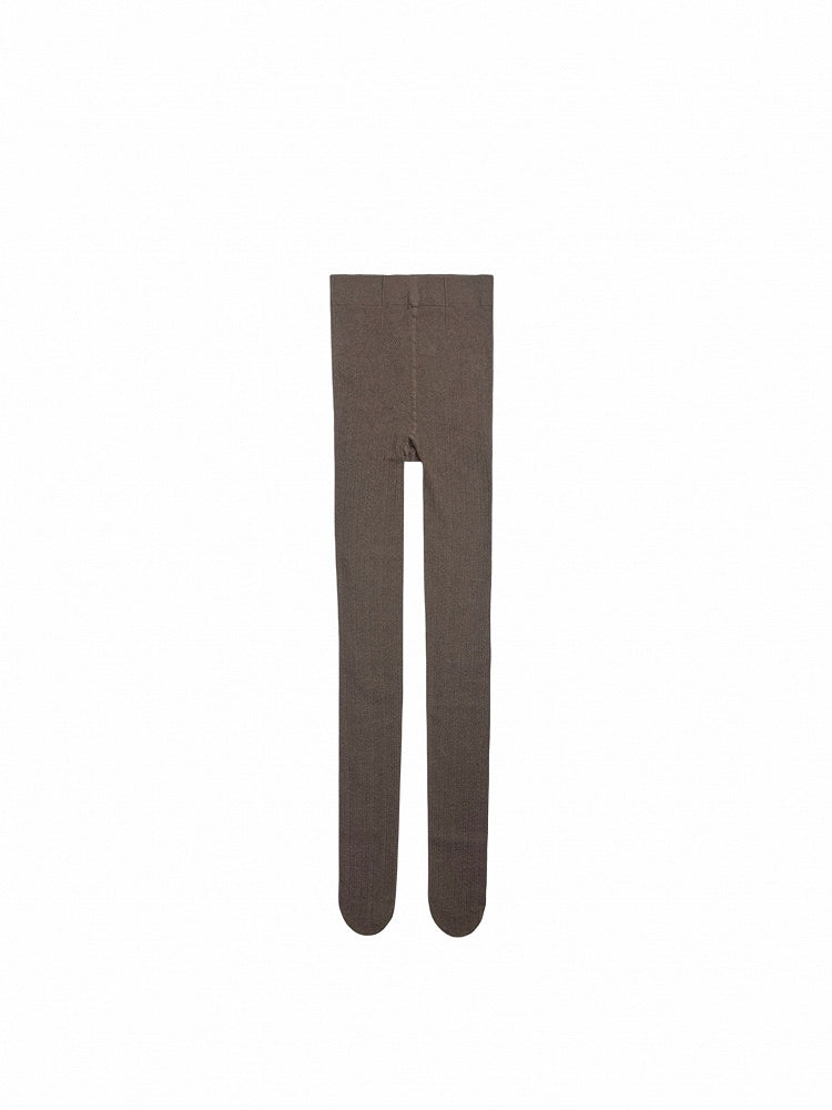 Braun/Dunkelgrau/Hellgrau/Weiße Winterstrumpfhose aus Baumwolle