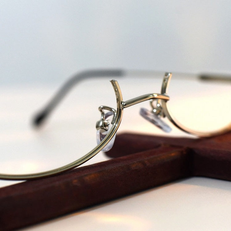 Silver Frame Cyberpunk Eyeglasses
