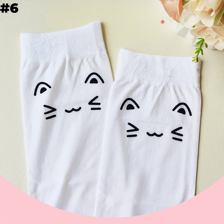 White Sweet Over Knee Stockings
