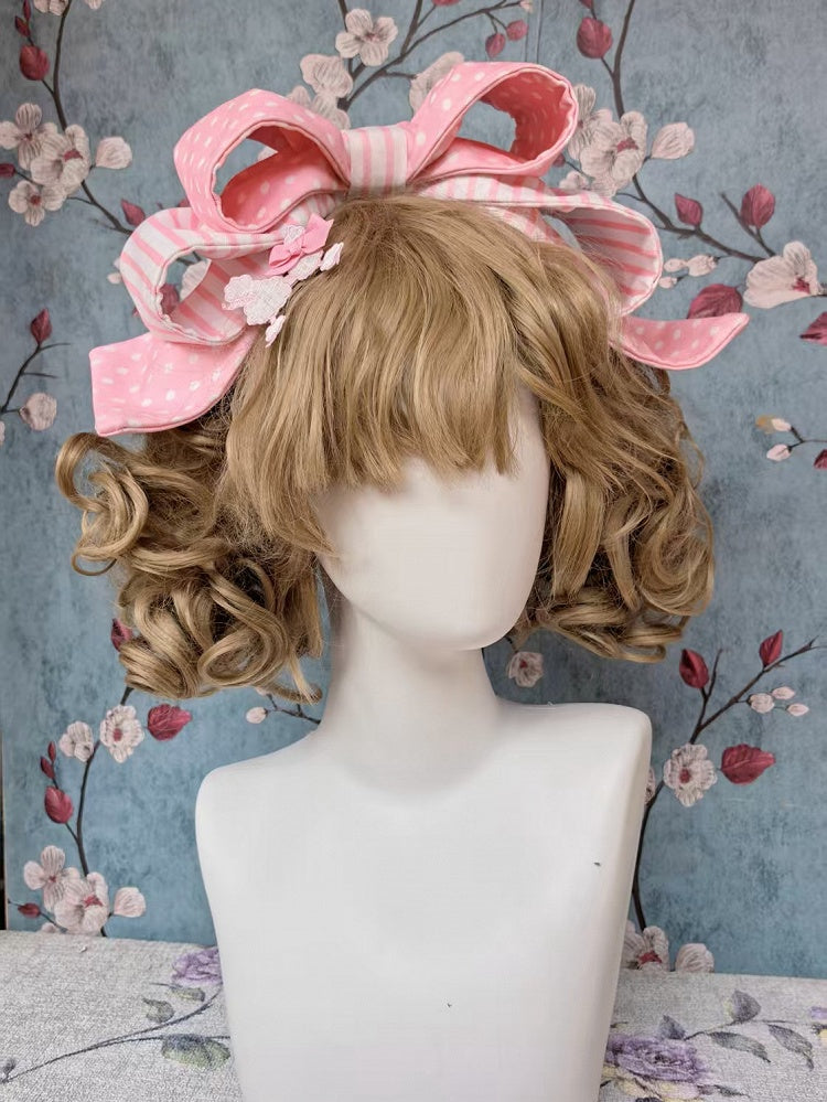 Embroidery with Pink Bowknot / BlackWhite Poodle KC Patch