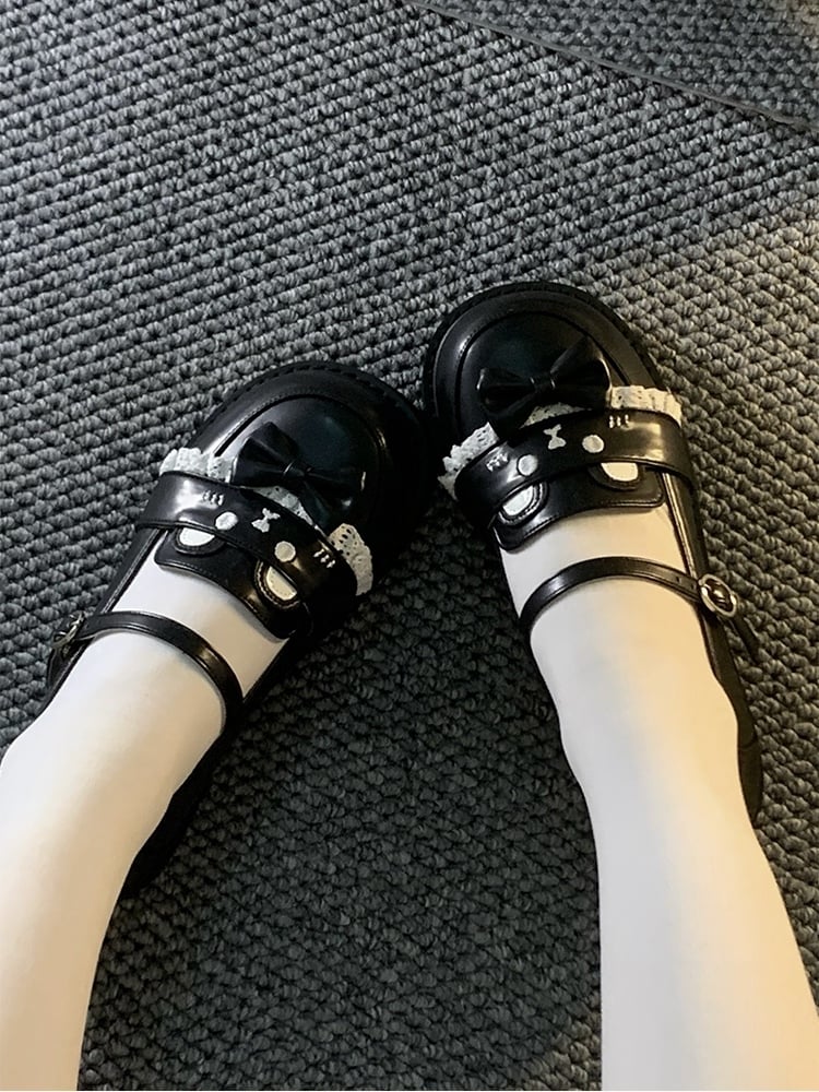Style Design Bear JK Preppy - Schuhe PU mit Leder