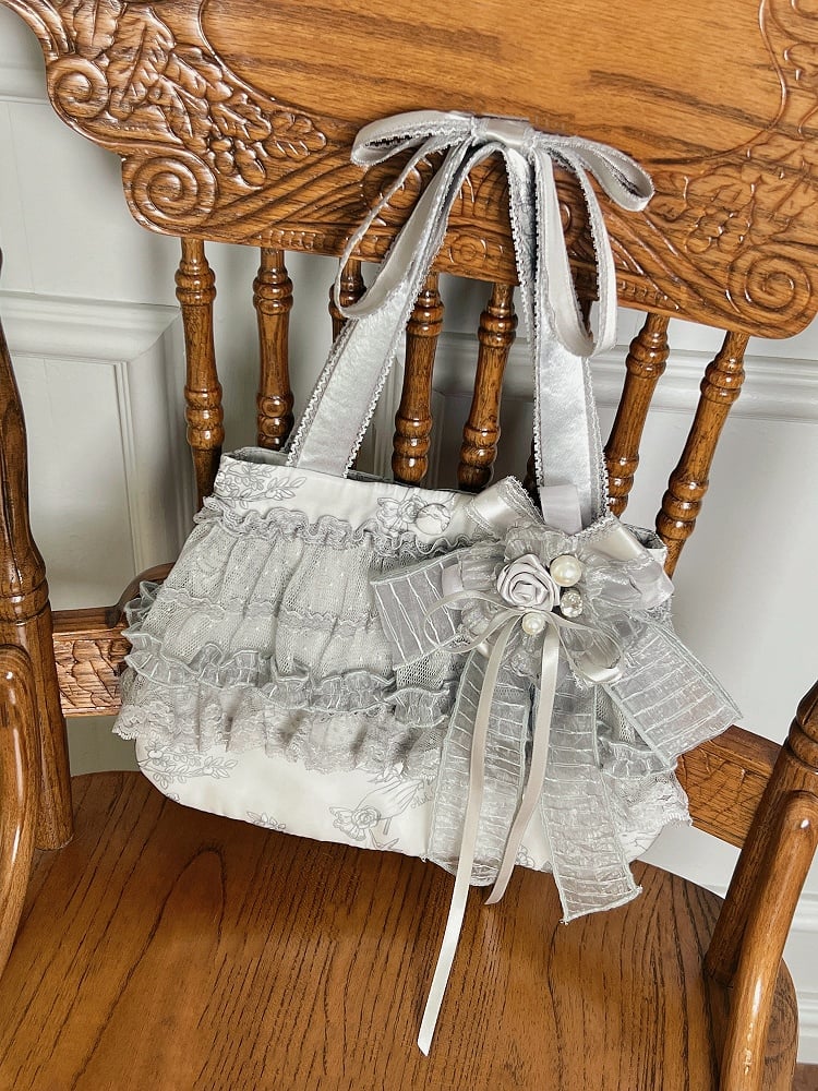 Bag Champagne Hand / Silver Black