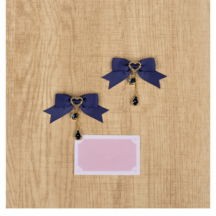 Colors 5 Kei Jirai Celestial Moon Star Gemstone Collection Bowknot Hairclips