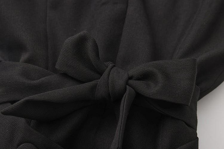 Kragen Revers Ouji Detail Weste Rüschen Schleppe Lolita Abnehmbar Schwarz mit