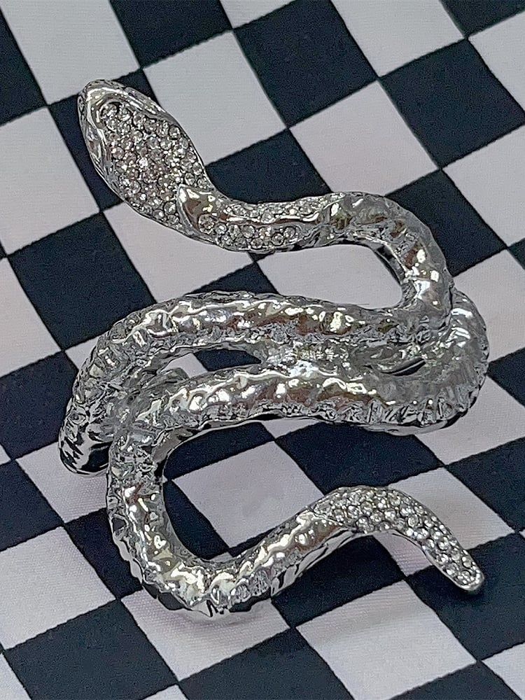 Bracelet Shaped Y2K Snake Silver
