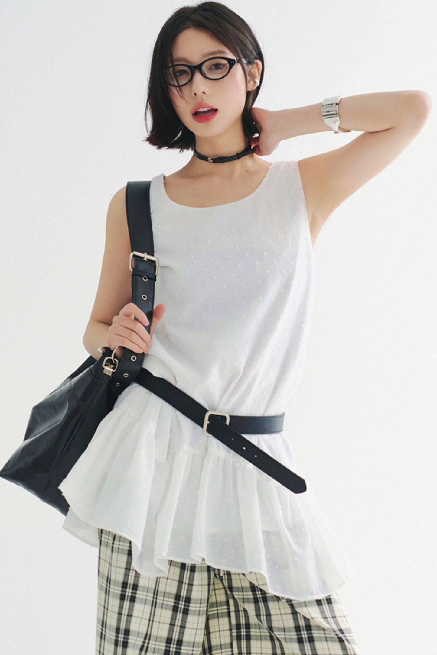 Sleeveless Dress Flowey Lightweight