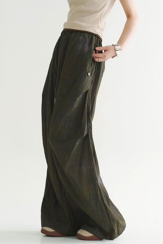 drape Pleated casual pants