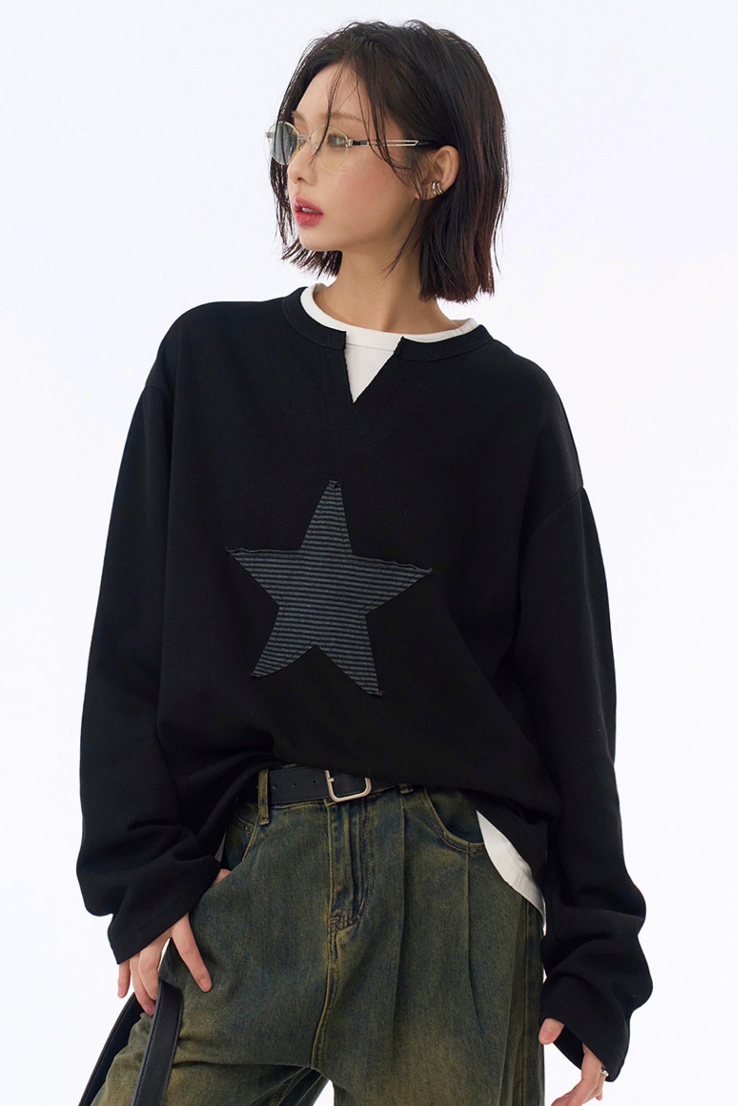 Star Fit Tops Gravity Loose
