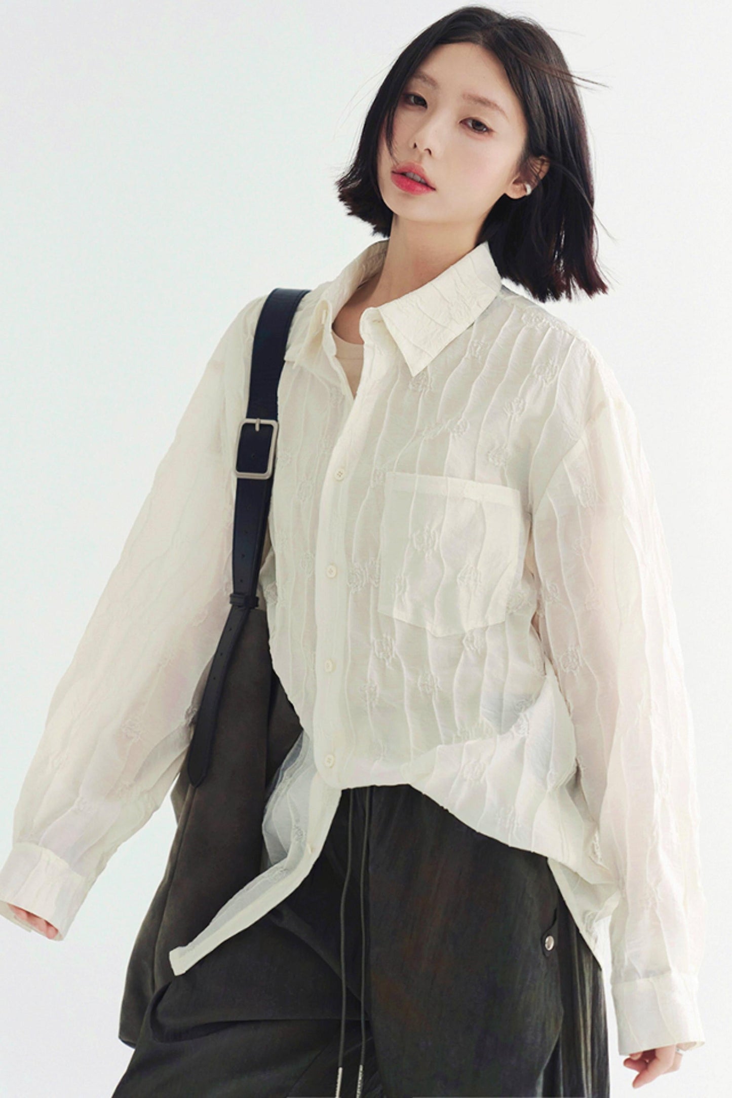 Tops Lightweight Solid Long Sleeve