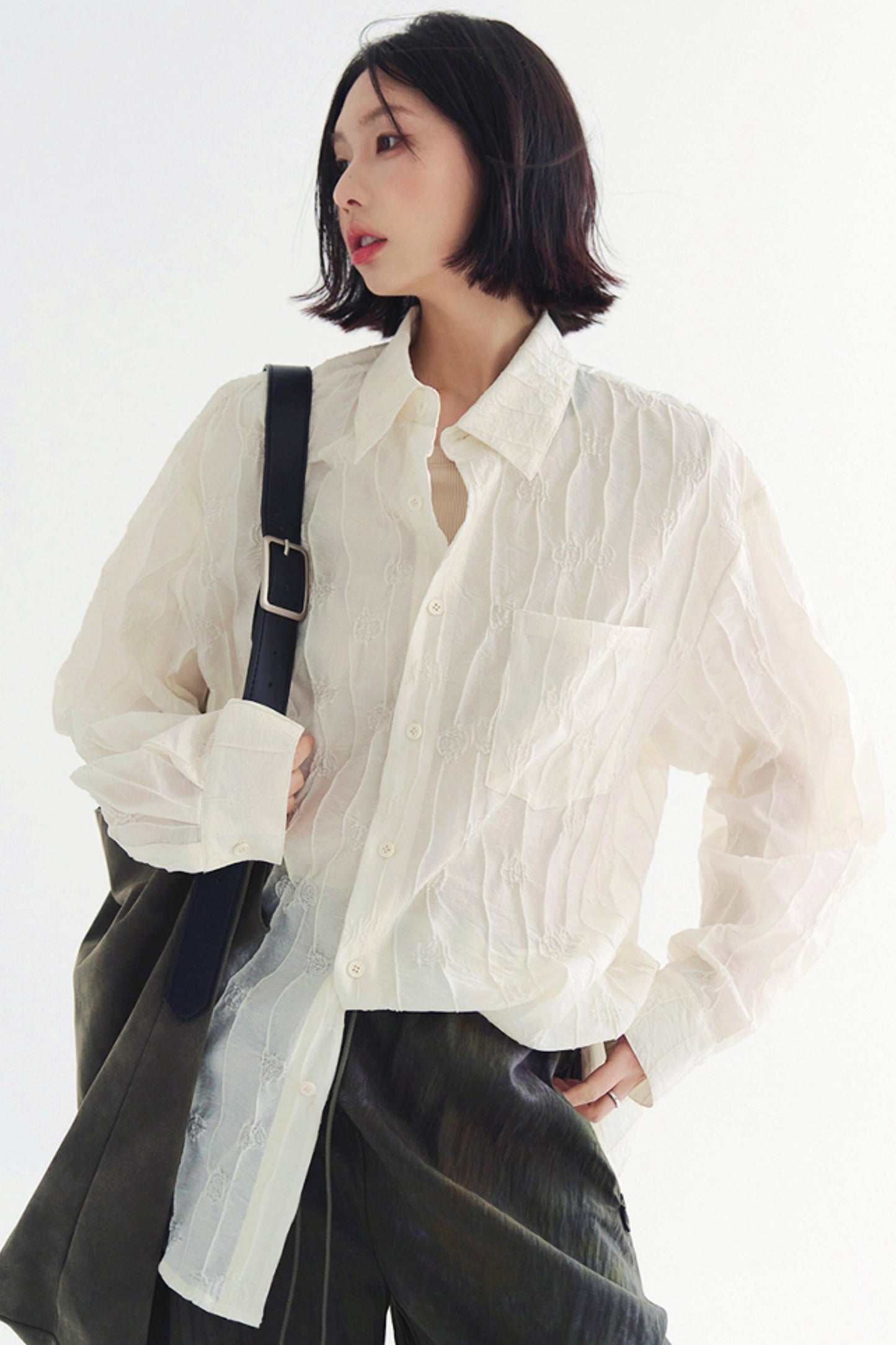 Tops Lightweight Solid Long Sleeve