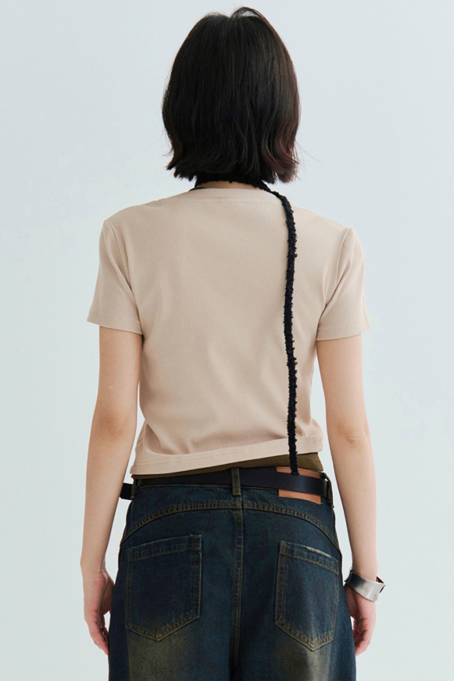 cotton T-shirt slim-fit Stretch