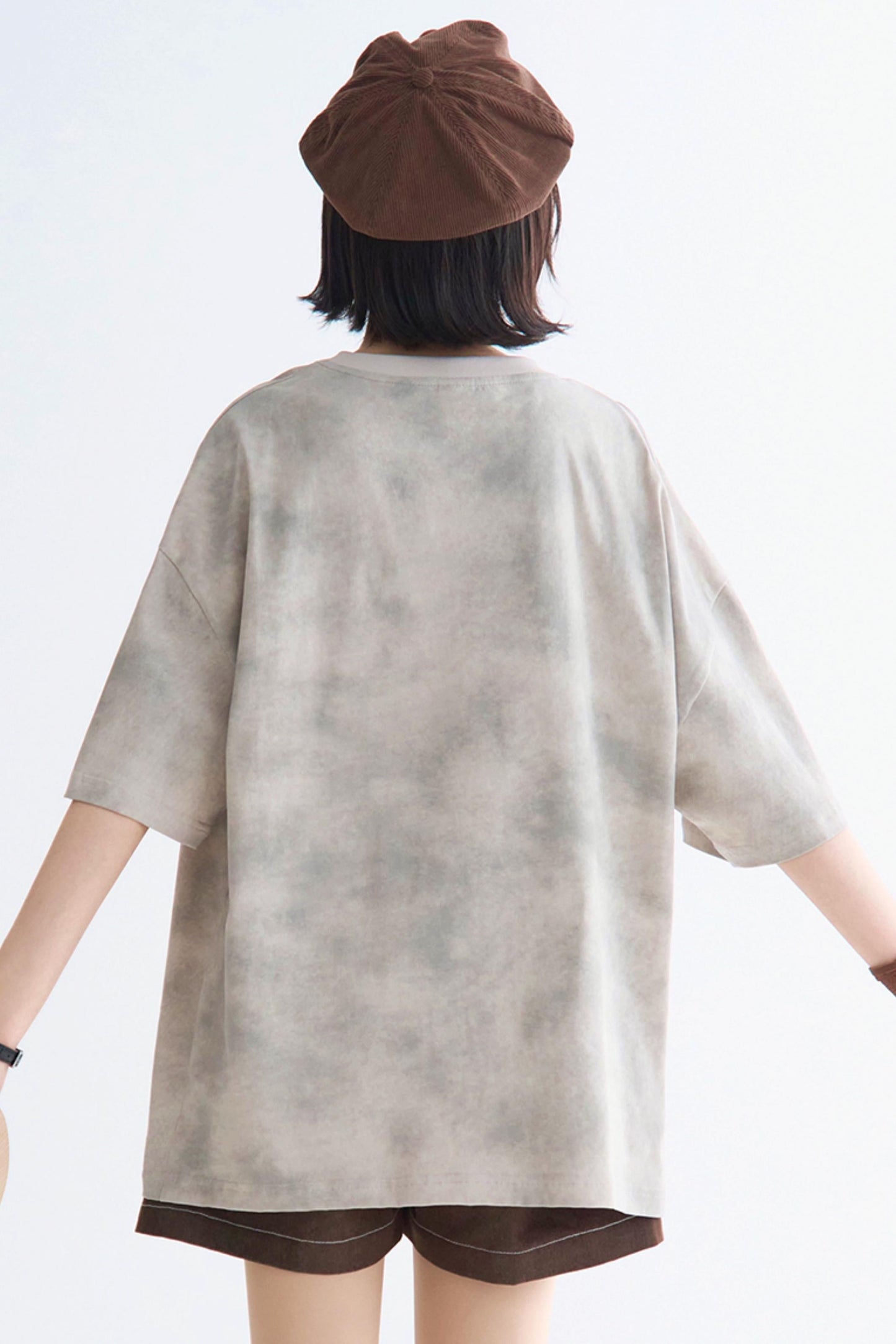 Rose T-Shirt Tie-Dye Print