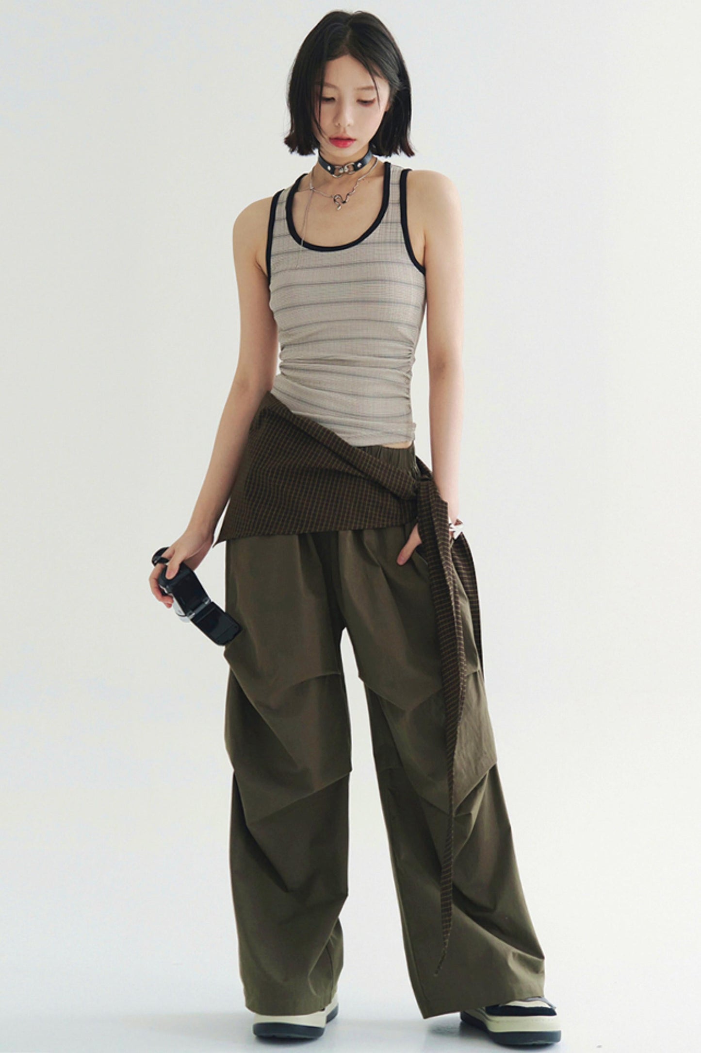 Elegant Pants Trouser Wide Pleated