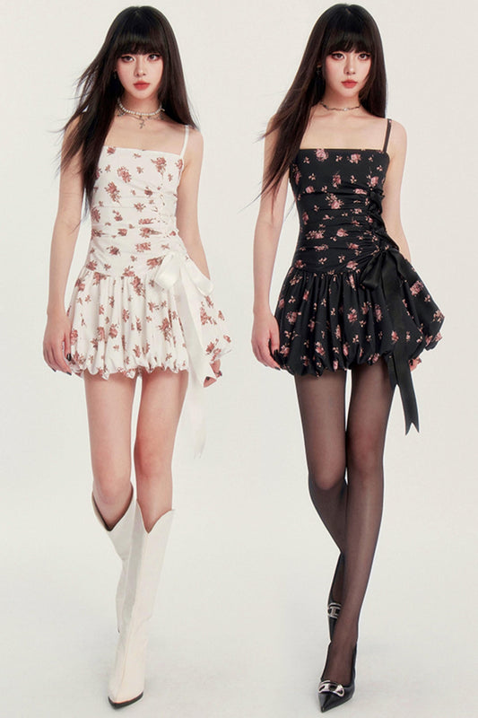 Silhouette Blumen-Feiertagskleid