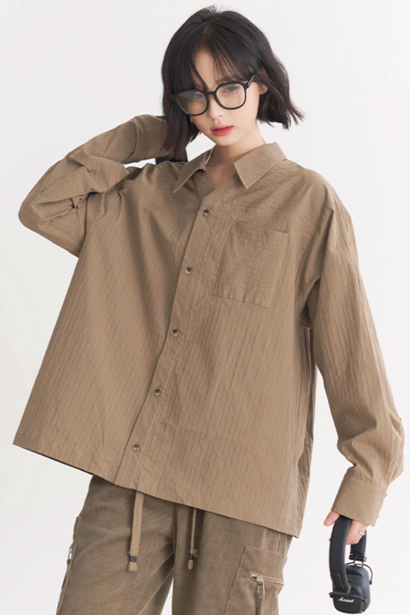 Museum Gravity Top Loose Women's Spring Peplum 2025