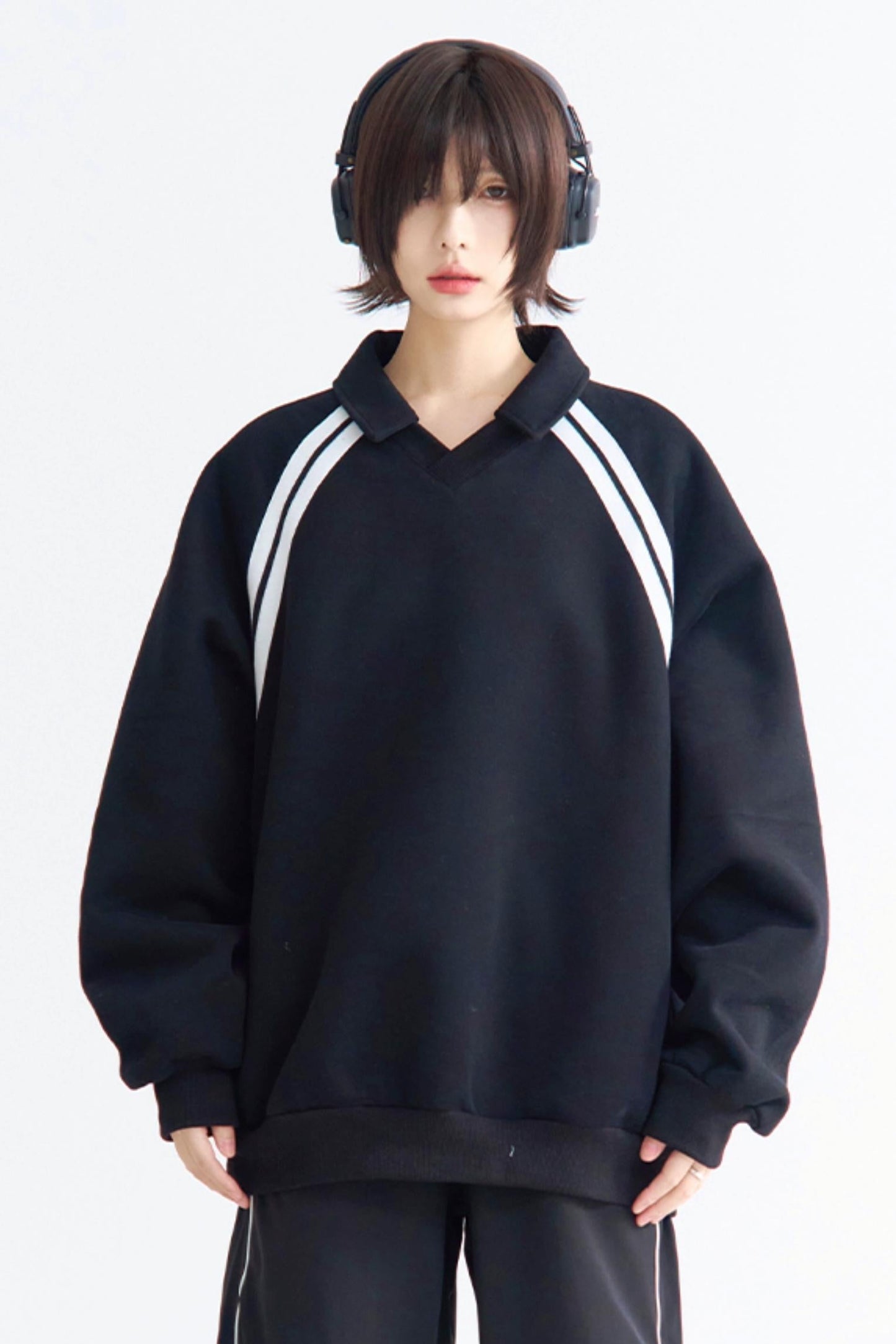 Insert Top Stripe Sleeve Relaxed