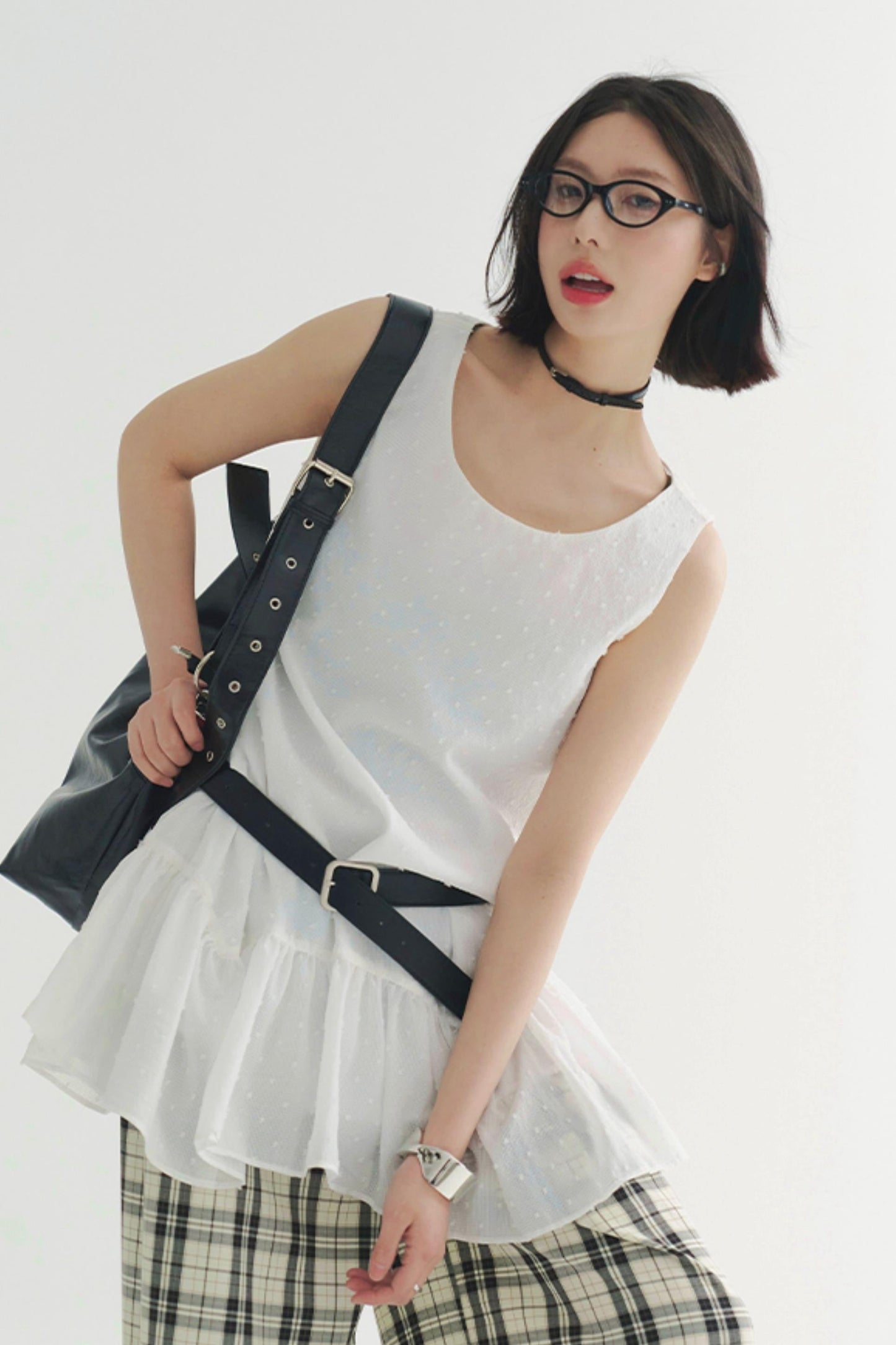 Sleeveless Dress Flowey Lightweight