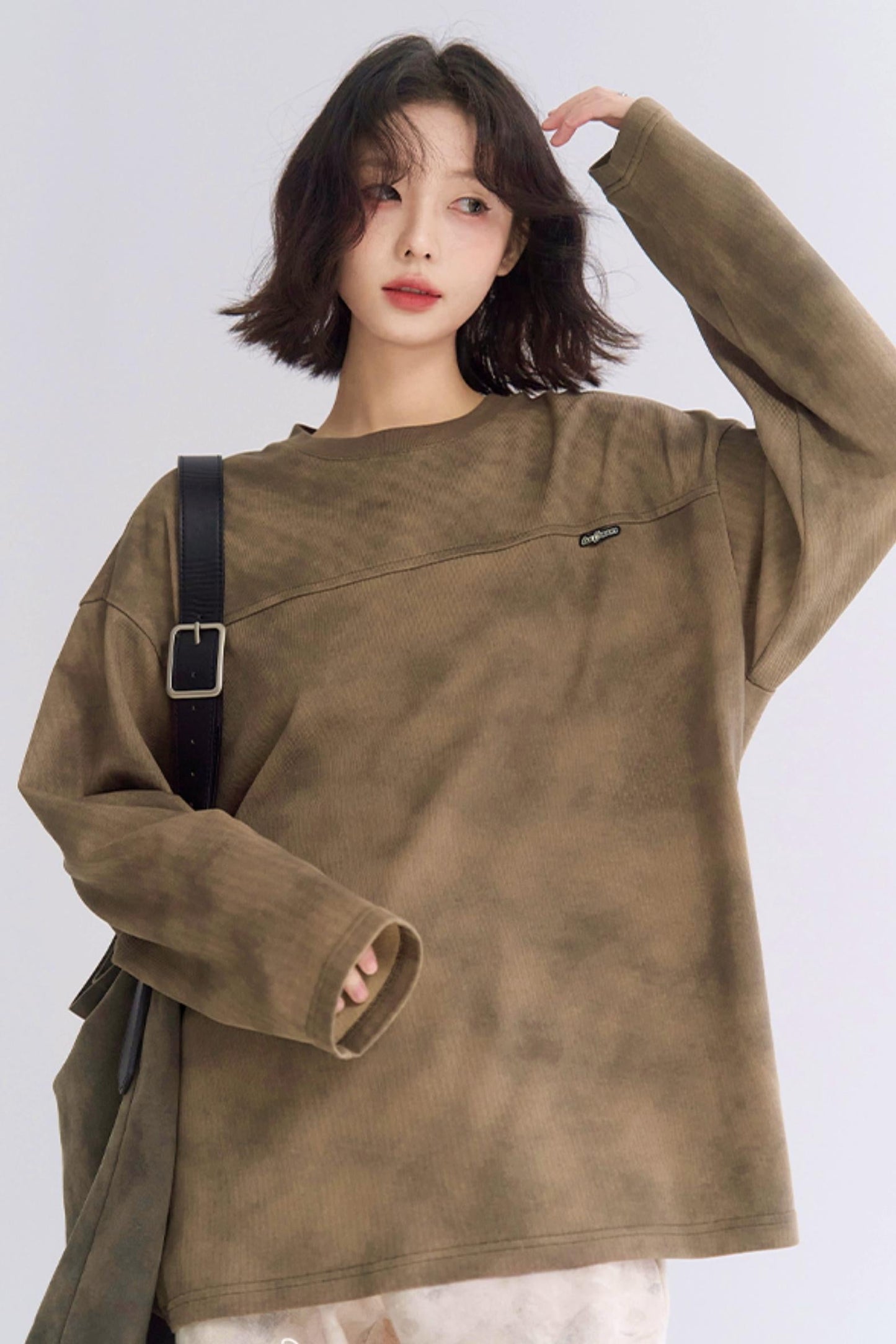 Long Fit Sleeve Loose T-Shirt