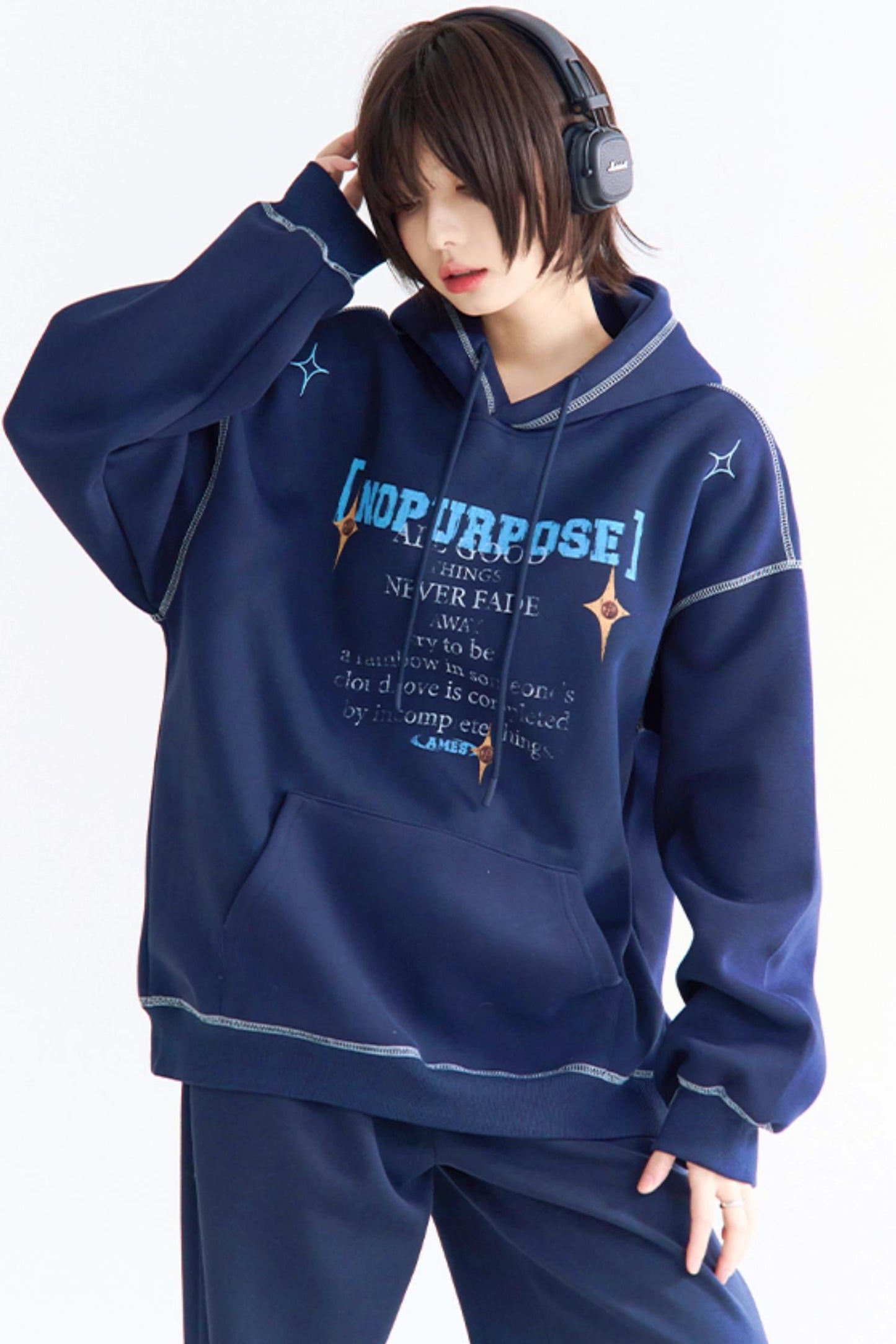 Casual Kangaroo Pocket Hoodie