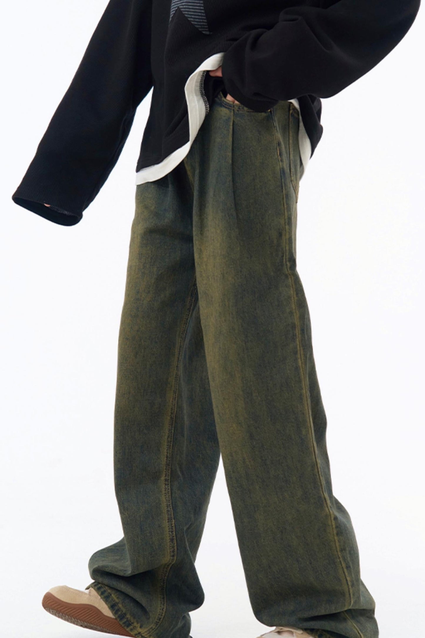 ヴィンテージジーンズ リラックスフィット ウォッシュ