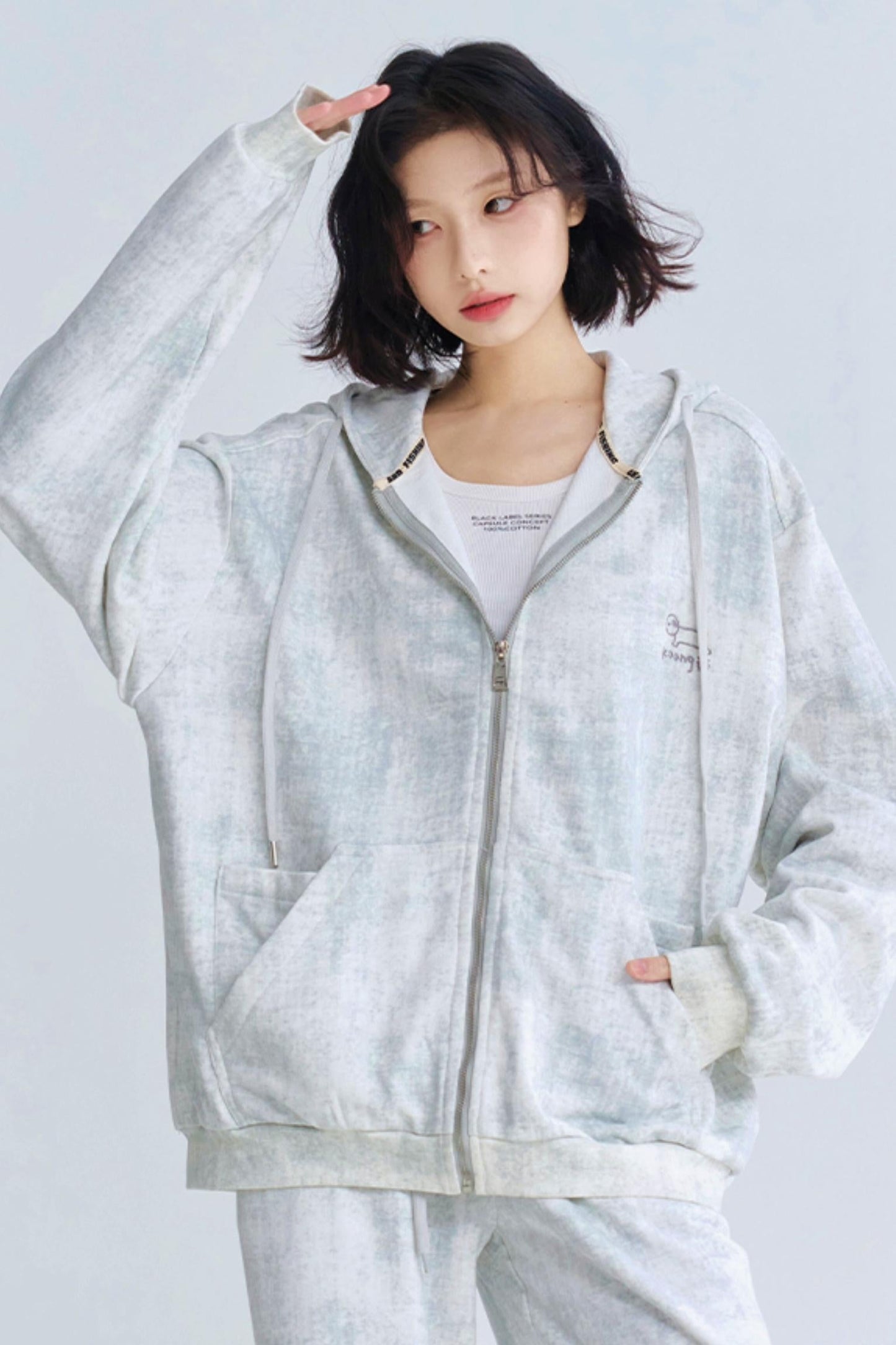 Cardigan Fit Relaxed Hoodie Setup