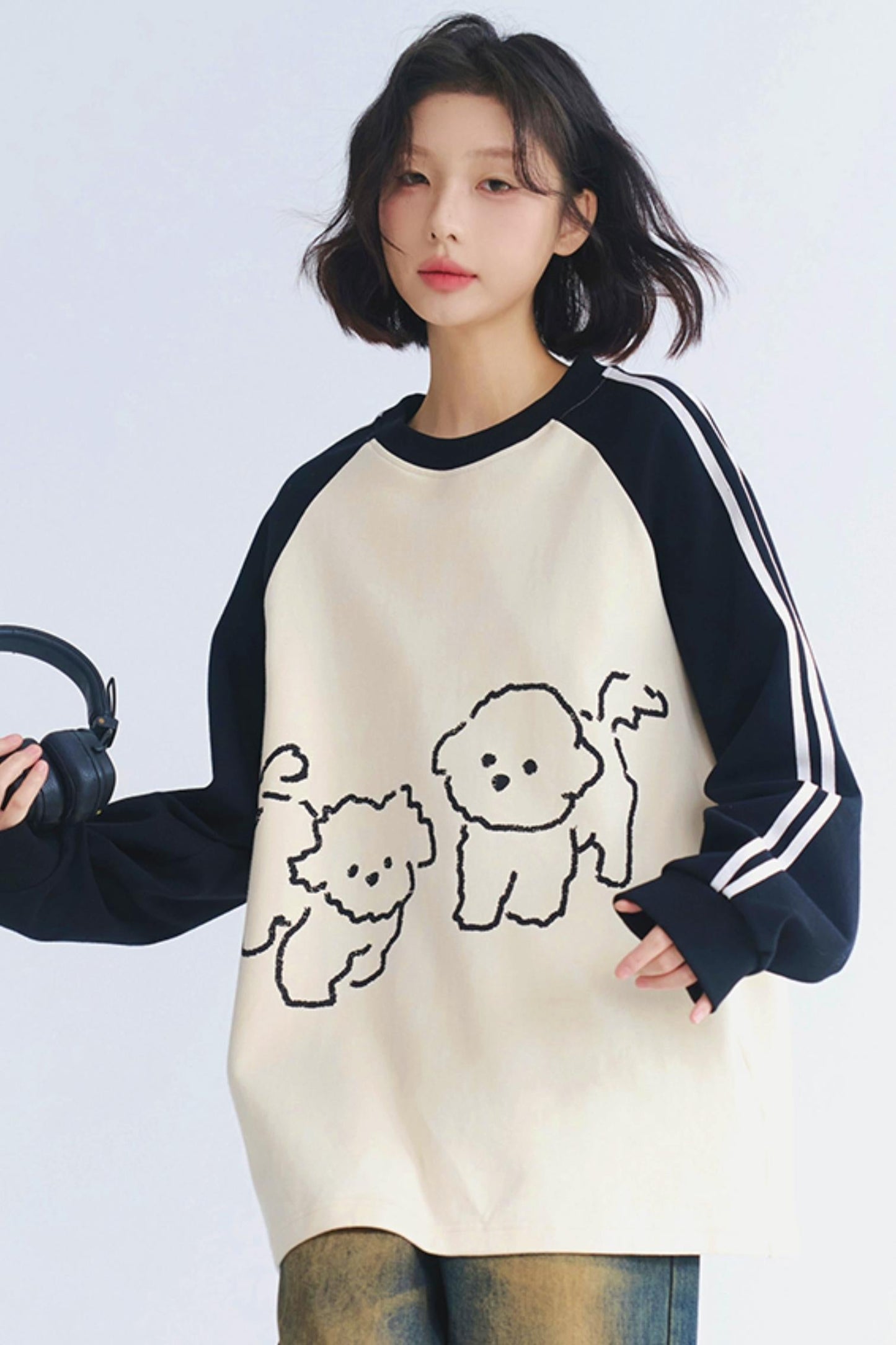 Printed Crush Sweater