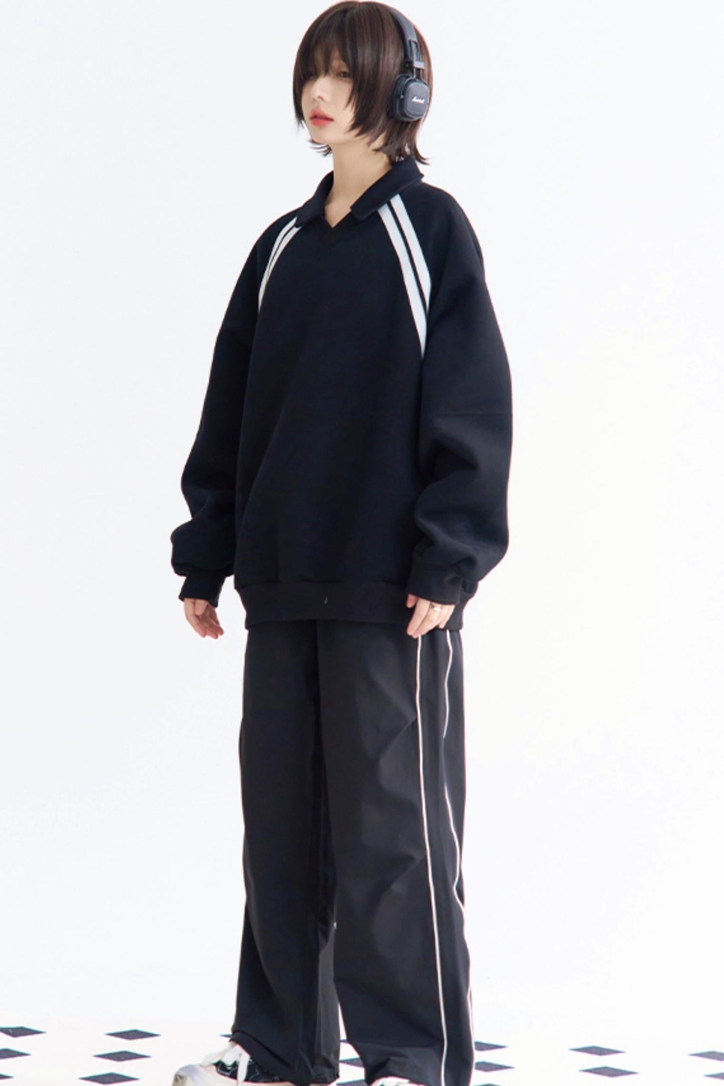 Insert Top Stripe Sleeve Relaxed