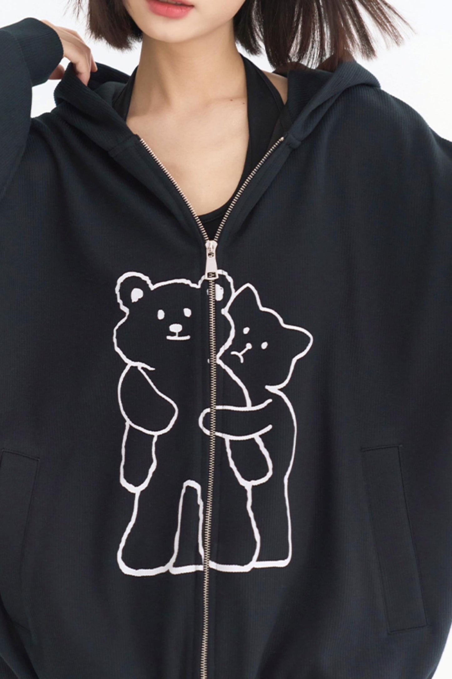 Casual Hoodie Cardigan Zip