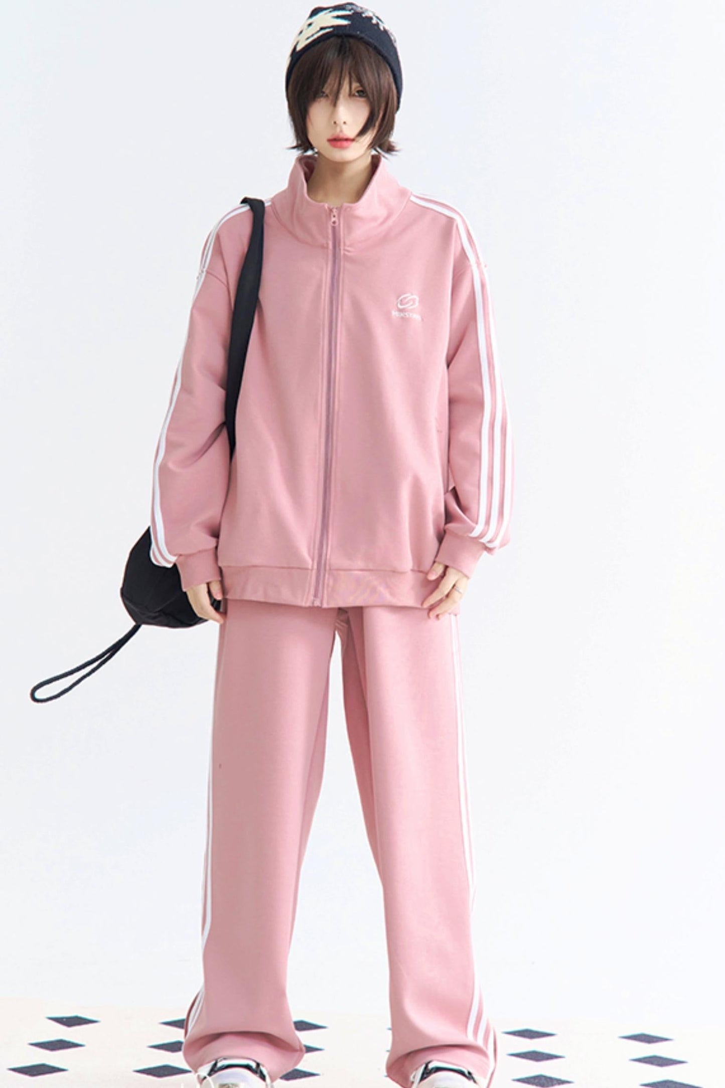 Museum Style Pants and Setup Zip Jacket