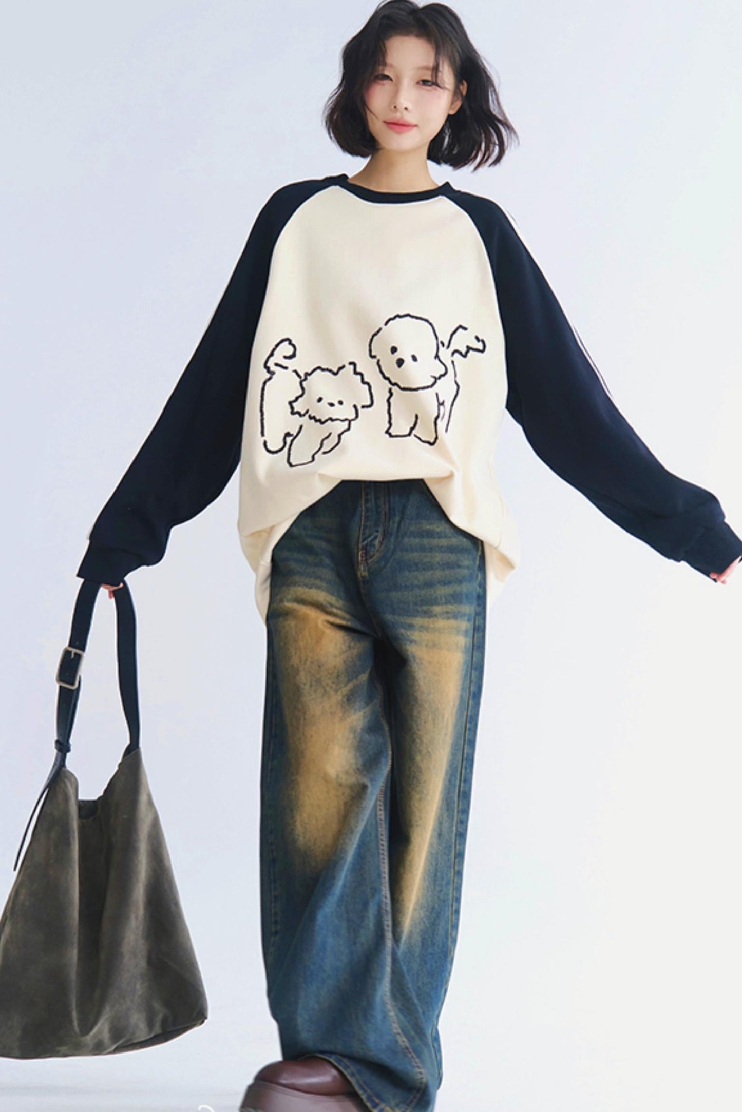 Printed Crush Sweater