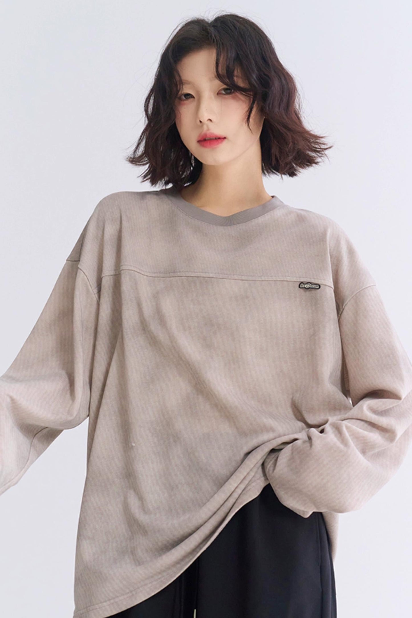 Long Fit Sleeve Loose T-Shirt
