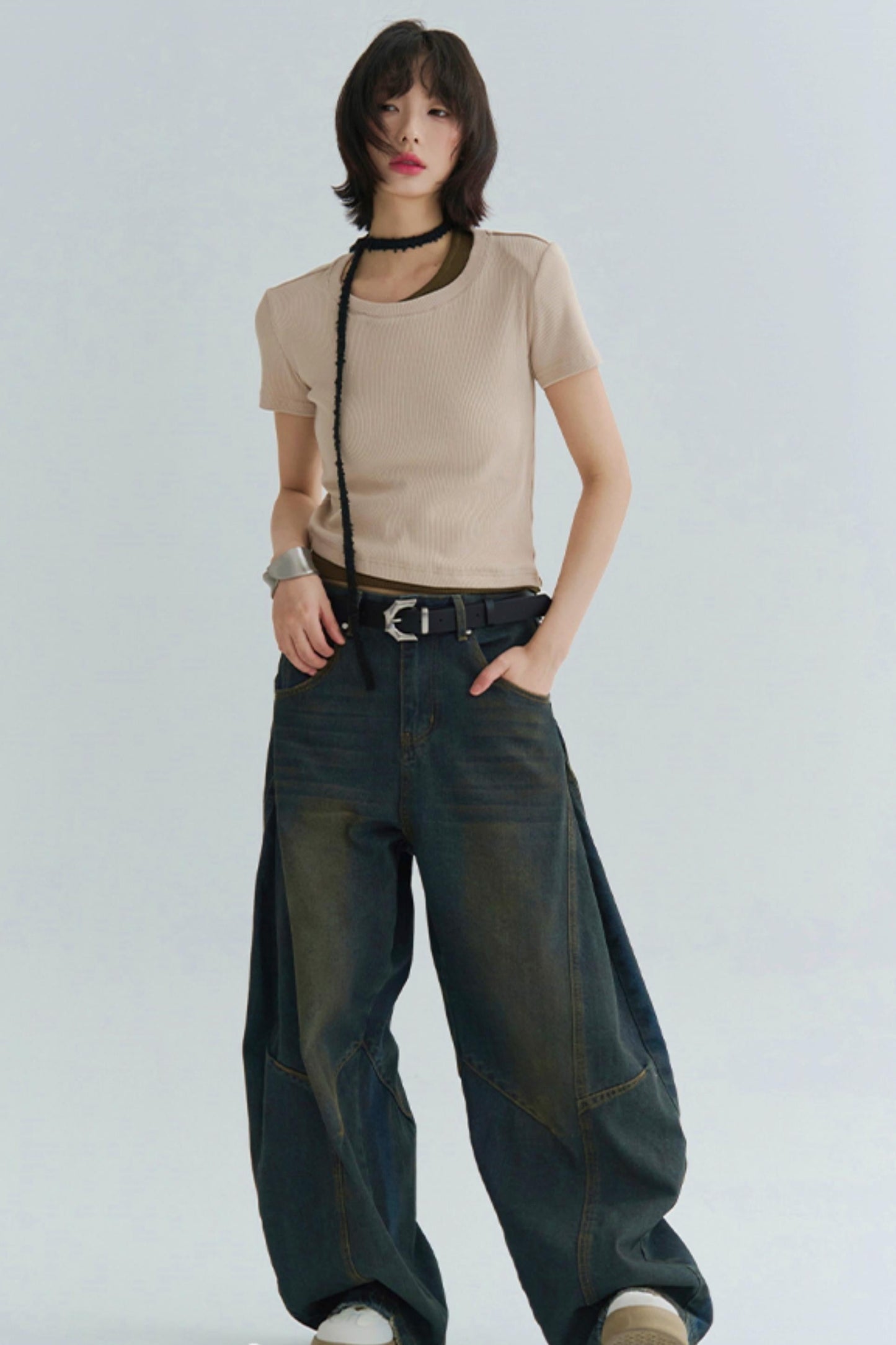 cotton T-shirt slim-fit Stretch