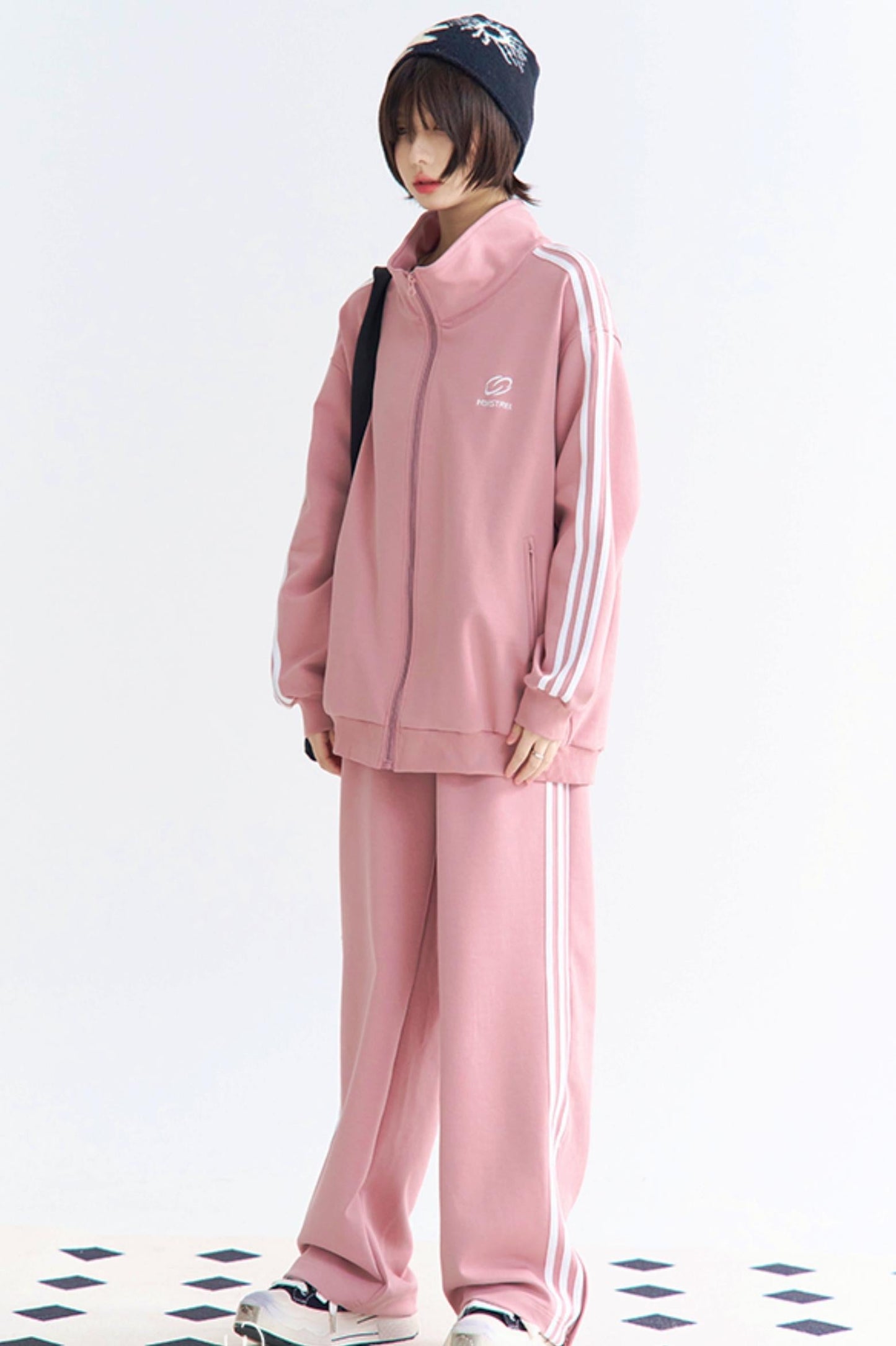 Museum Style Pants and Setup Zip Jacket