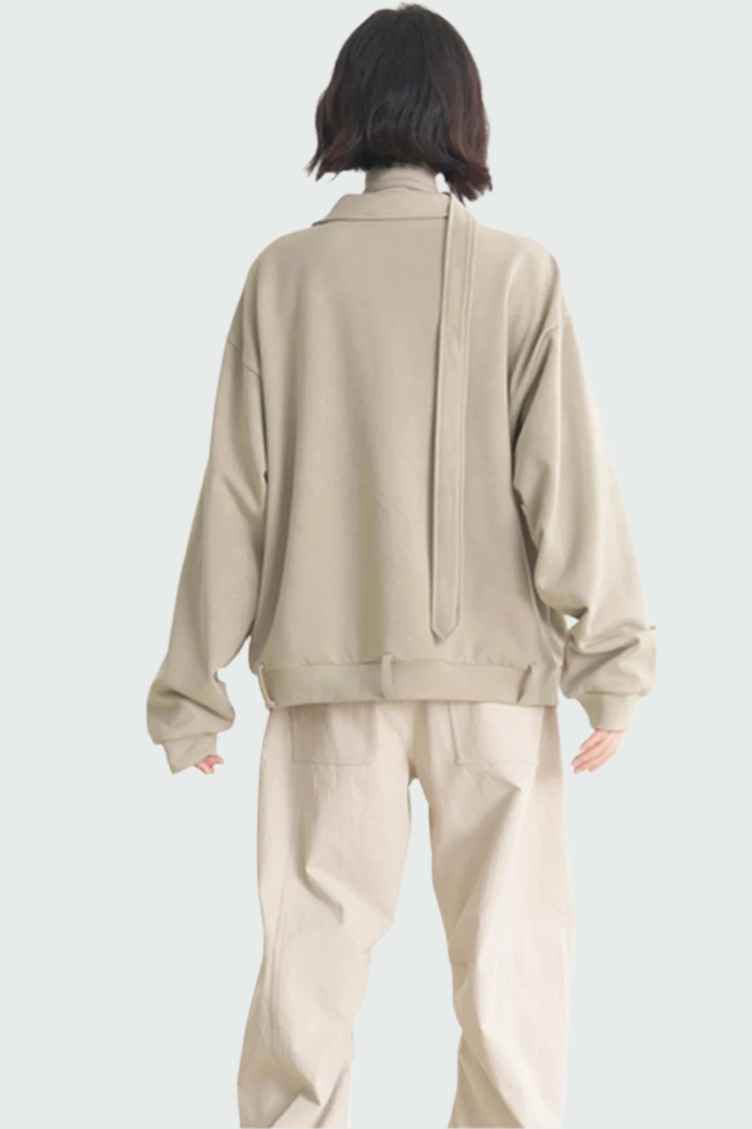 Museum Casual V-Neck Women's 2025 Collection Spring Gravity Pullover