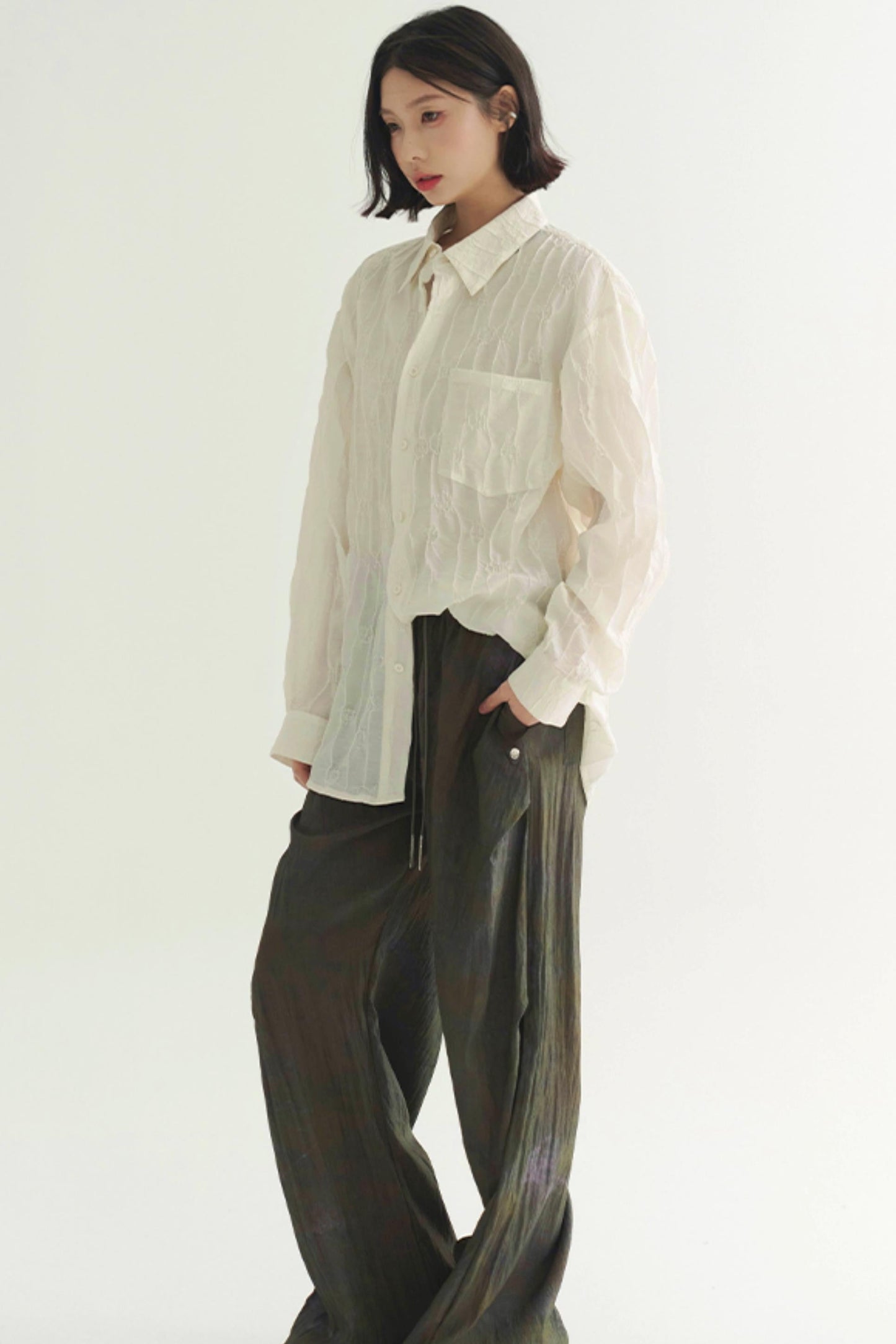 Tops Lightweight Solid Long Sleeve