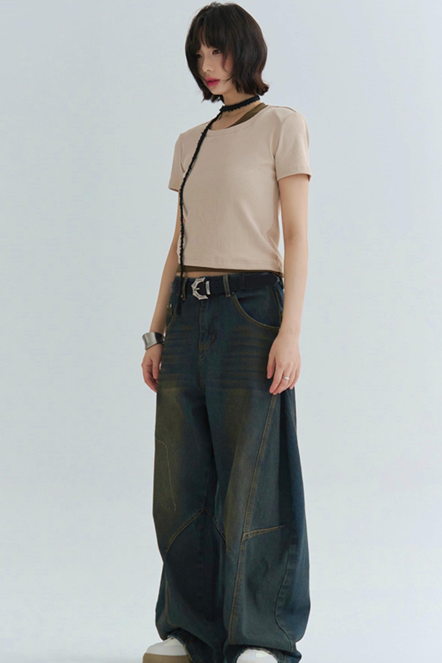 cotton T-shirt slim-fit Stretch