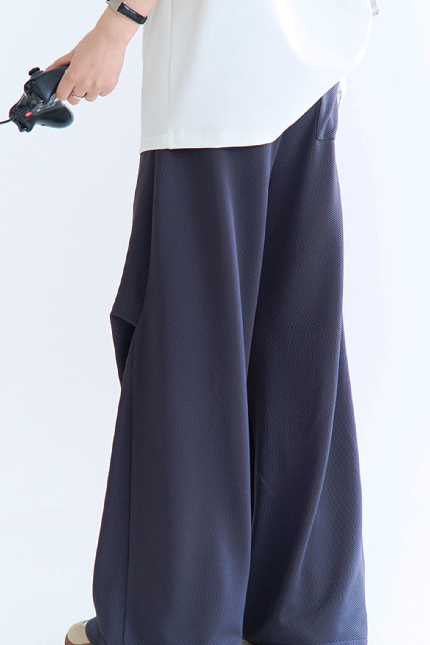 Crash Leg Pants Wide Color