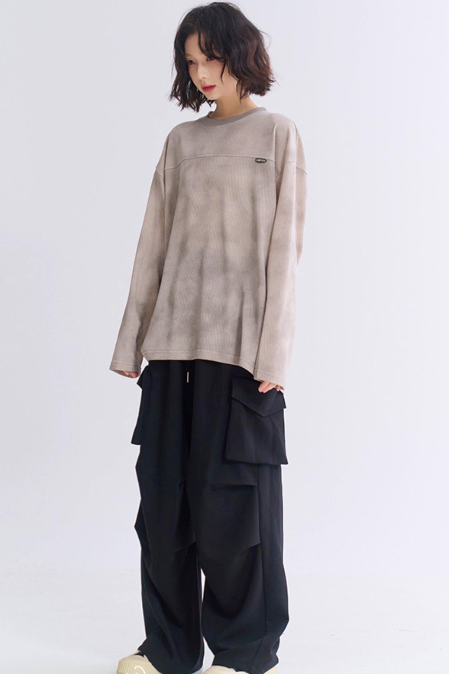 Long Fit Sleeve Loose T-Shirt