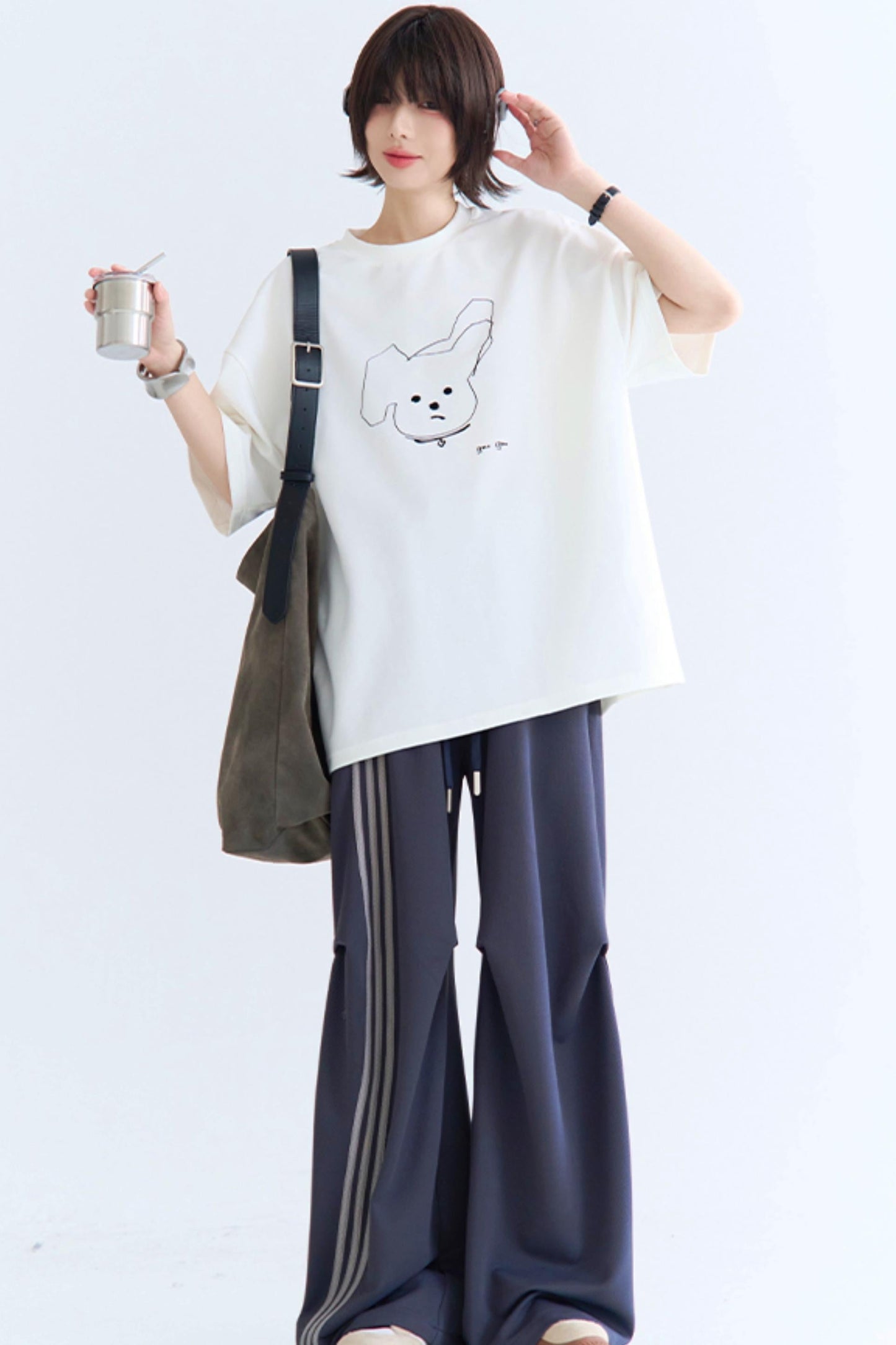 Crash Leg Pants Wide Color