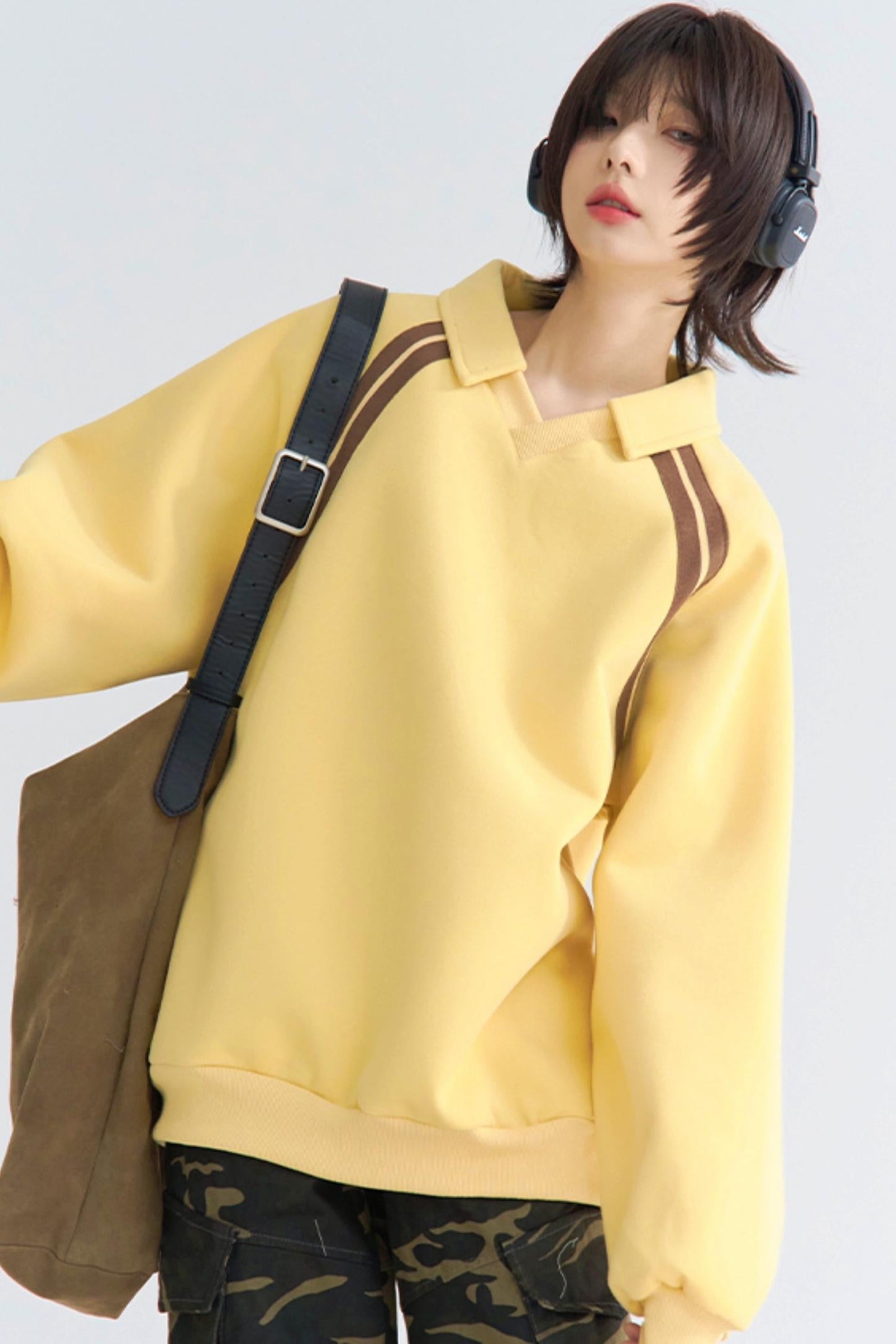 Insert Top Stripe Sleeve Relaxed