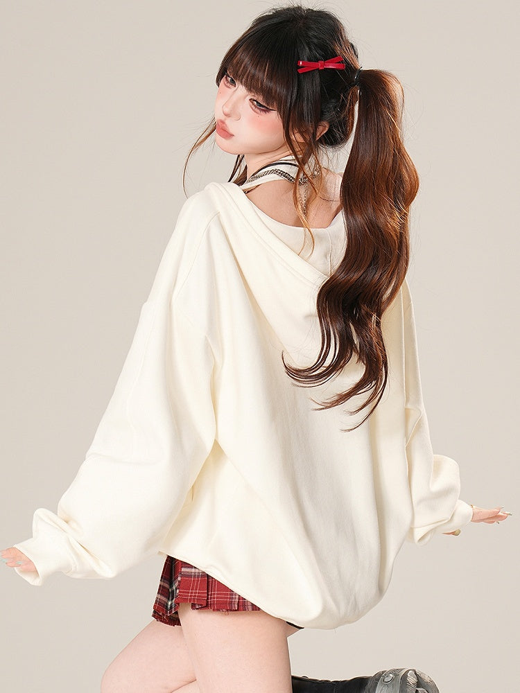 Beige/Gray Blokette Bittersweet Neck with Hoodie Core Halter Top Glamorous