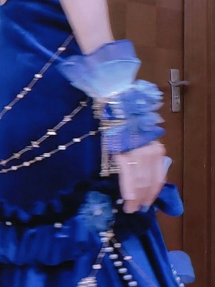 Blue Wrist Cuffs