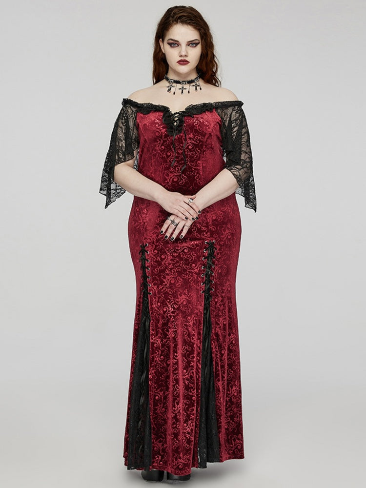 Wunderschönes schwarzes Gothic-Kreuz-Halsband